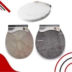 Assento de Vaso Sanitário Marmorizado Almofadado Banheiro