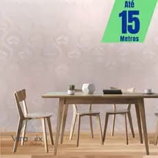 Papel de Parede PREMIUM Colonial Alto Relevo Arebesco Bege Rolo 5m x 45cm Autocolante Sala Quarto
