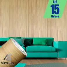 Papel de Parede Premium Madeira Carvalho – Autoadesivo Texturizado 5 Metros