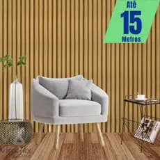Papel de Parede Madeira Ripado Claro PREMIUM 5m x 45cm Adesivo Autocolante Salas e Quartos