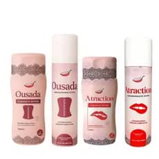 Kit Higiene Feminina  Sabonete E Desodorante Íntimo Ousada E Atraction  Realça Higiene Chillies