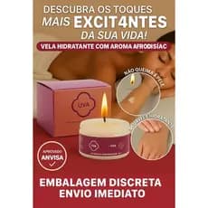 Oléo de Massagem Vela para Massagem Beijável Sabor Uva e Chiclete Chillies Beijaveis Sex Shop Namorados