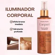 Hidratante Iluminador Desodorante Corporal Efeito Bronzeado Com Partículas De Brilho Fácil Aplicação Abelha Rainha 100g