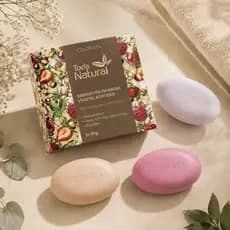Sabonete Em Barra Odorata Toda Natural 3 Unidades Banho Perfumado Para Toda Família