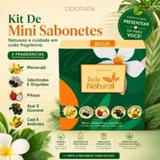 Mini Sabonetes Odorata Toda Natural 6 Fragrâncias Inspiradas Na Natureza 20g