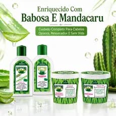 Kit Babosona Poderosa Dokmos Tratamento Capilar Com Aloe Vera Para Cabelos Ressecados Dokmos