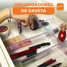 Kit Organizador Acrílico Para Penteadeira e Escrivaninha – Organização de Makes e Objetos