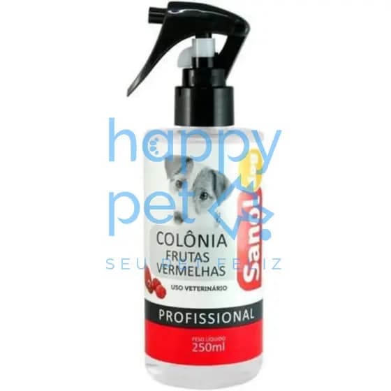 Colônia Pet Frutas Vermelhas Profissional Para Cachorros - Sanol Dog 250ml