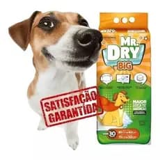 Tapete Higiênico treinamento de higiene de cães 80x60cm Com 30Unidades