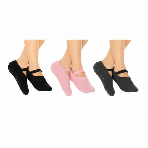 Kit de 2 e 3 pares Meias  Sapatilha Antiderrapante - Crie Meias