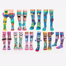 Meias Infantil 3D Divertidas Cano Alto Engracadas Alta Qualidade Meias Inverno Frio Escola Varias Estampas Crie Meias