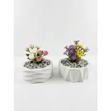 vaso de decoração 15por 6 KIT 2 não acompanhe flor artificial