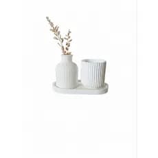 kit com 3 peças decoração de centro de mesa