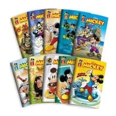 5 Gibis Disney Culturama 64 Páginas 13,5x19cm Histórias em Quadrinhos Infantis Mickey, Donald