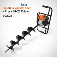 Perfurador Solo Vulcan 52cc VPS520 + Broca 80x20 Promoção