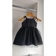 vestido infantil preto amarar