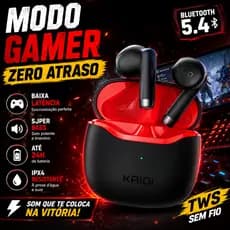 Fone Sem Fio Bluetooth 5.4  TWS Som Grave IPX4 Android iPhone