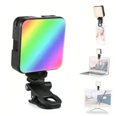 Iluminação Fotográfica Noturna De Preenchimento Mini LED Luz De Vídeo De Lâmpada Portátil Colorida
