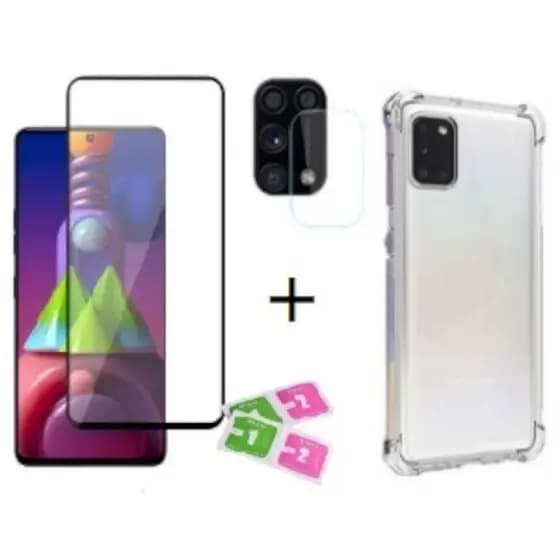 Capa Case Película De Vidro 3d 5d 9d Galaxy M31 + película 3d + película câmera