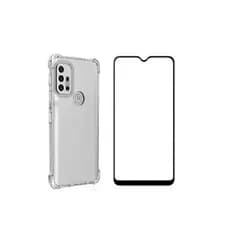 Kit Capa Transparente + Pelicula 3D 9D Para Motorola Moto G10/G20/G30/G60/G100/G9/G8/G7/G6/ONE FUSION/ONE FUSION PLUS/ONE ACTION/VISION
