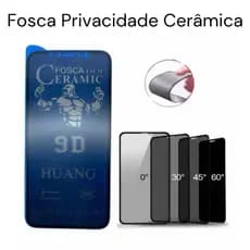 Pelicula Fosca Privacidade Cerâmica P/ iPhone XR/11/X/XS/11PRO/XS/MAX/11PRO MAX/12/12PRO/12 PRO MAX