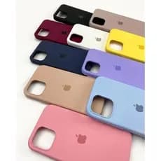 Capa Capinha Colorida Lisa para iPhone 13 (câmera aberta)