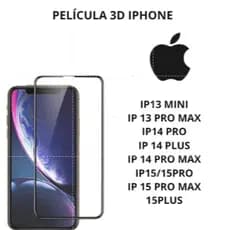 Película 3D Para iPhone 13 MINI/13 PRO MAX/14 PLUS/14 PRO/14 PROMAX/15/15PRO/15 PROMAX/15 PLUS