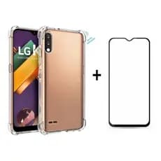 Kit Capa Anti Shock + Pelicula Vidro 3d LG K22 K22+ Tela 6.2