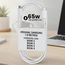 Cabo 100% Original Samsung Tipo C 1,8m Galaxy Book Gopro Chromebook 4