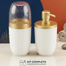 Dispenser Sabonete Líquido e Porta Escovas e Pasta de Dente Original Arthi