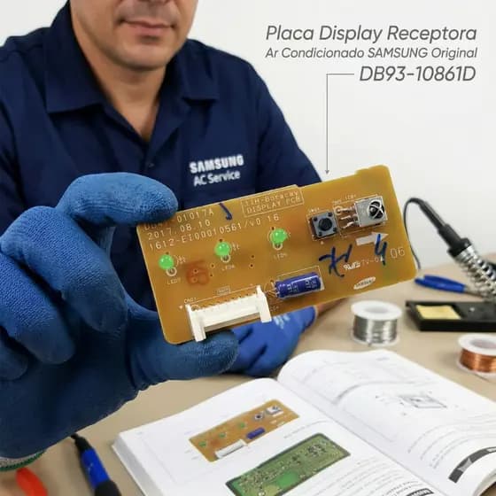 Placa Display Receptora Ar Condicionado SAMSUNG Original