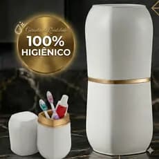 Porta escova de dente e Pasta de Bancada Arthi  Base Removível original