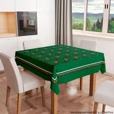 Toalha de Mesa Quadrada 4 Lugares Baralho.