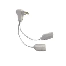 Adaptador Para Tomada 90 Graus Duplo 10a /20a 2x1,5mm  Profissional Reforçado