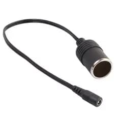 Cabo Conector De Tomada  Esqueiro Veicular P/ P4 5,5x2,1mm