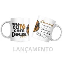Caneca Tematica Devocional Cafe com Deus Pai 2025 Lançamento