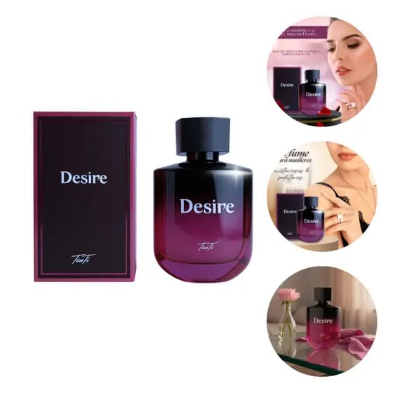 Perfume Desire Touti 100ml Colônia Feminina | Elegante e Sedutora | Lançamento Exclusivo