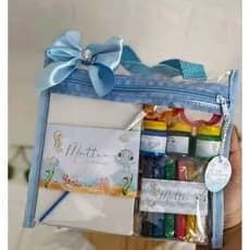 kit com 20 sacola cristal para lembrancinhas 23x17cm
