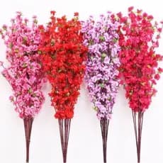 10 Galhos GRANDE 1.20m de Cerejeira Pessegueiro Artificial Decoração