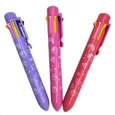 Caneta Tris Holic Peppy 8 cores Escolar Multicor Ponta 0.7 MM