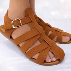 Sandália Feminina Rasteira Firenze Casual Moderna Ajuste fivela LEVE E CONFORTÁVEL na moda pra você