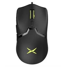 Delux Mouse leve para jogos M800BU 58G (58 g) com fio, com PMW3389 16000DPI, cabo de trama ultraleve, 6 botões