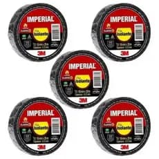 Fita Isolante 3M - Imperial 3M 18mm Kit c/5un 5mts, 10mts, 20mts