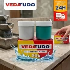 Veda tudo Massa Epoxi 50G Cola Até De Baixo Dágua