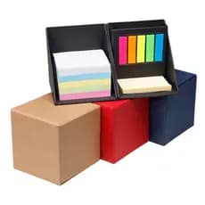 Organizador de Mesa 📝 Bloco de Anotações com Sticky Notes Post It e Porta Canetas para Escritório