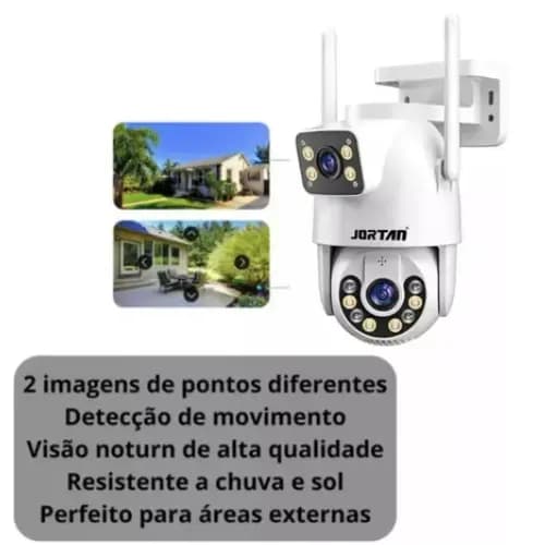 Câmera De Segurança Ip Wi-Fi Infravermelho 2 em 1 cameras externa aprova d´agua