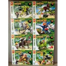 Bloco de Montar da Sembo de Dinossauro e Boneco com 150 Peças, Brinquedo Estilo Lego Envio Imediato