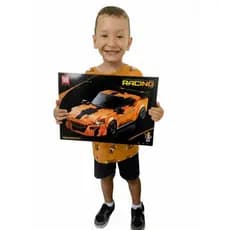 Bloco de Montar de Carro Esportivo Speed 1:18 - Estilo Lego Technic +450 Peças