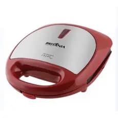 Grill e Sanduicheira Britânia Crome Inox Vermelha 750W