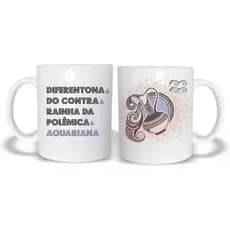 Caneca Xícara Símbolo Signo Aquário Aquariana